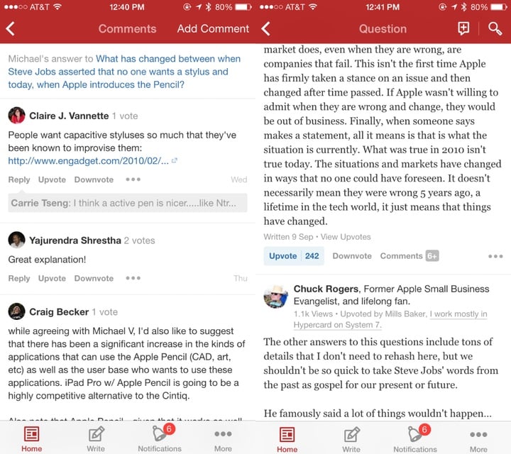 Quora comments Quora comments