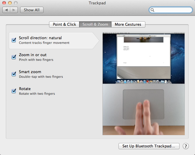 Natural scrolling in Mac OS X Lion Natural scrolling in Mac OS X Lion